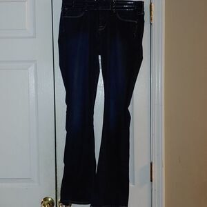 Lucky Brand Lolita Boot White Oak Cone Denim Jeans  Sz 2